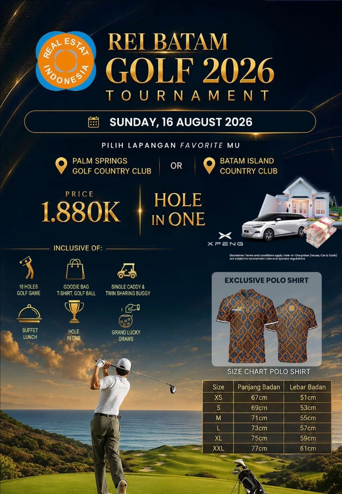 REI BATAM  Golf Tournament 2026